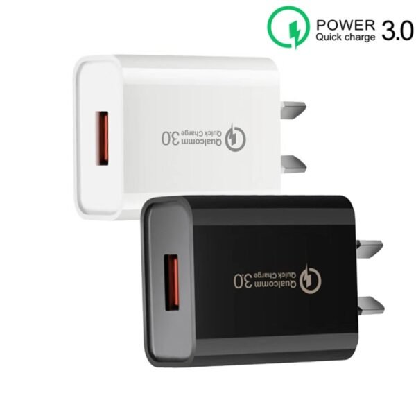 CA-25 QC3.0 USB 3A Fast Charger for Mobile Phone, AU Plug, AU Plug - Image 2