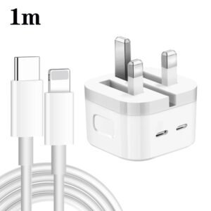 PD 35W Dual USB-C / Type-C Ports Charger with Type-C to 8 Pin Data ...
