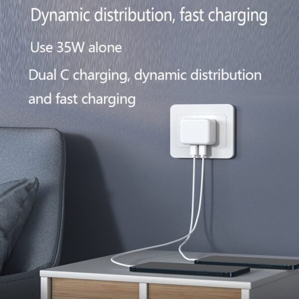 PD 35W Dual USB-C / Type-C Ports Charger with Type-C to 8 Pin Data ... - Image 6