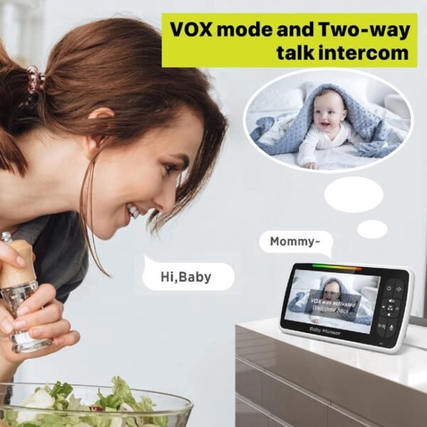 SM650 Wireless Video Baby Camera Intercom Night Vision Temperature ... - Image 6