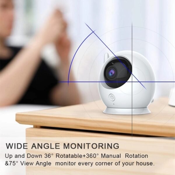 ABM100 4.3 inch Wireless Video Color Night Vision Baby Monitor 360-... - Image 3
