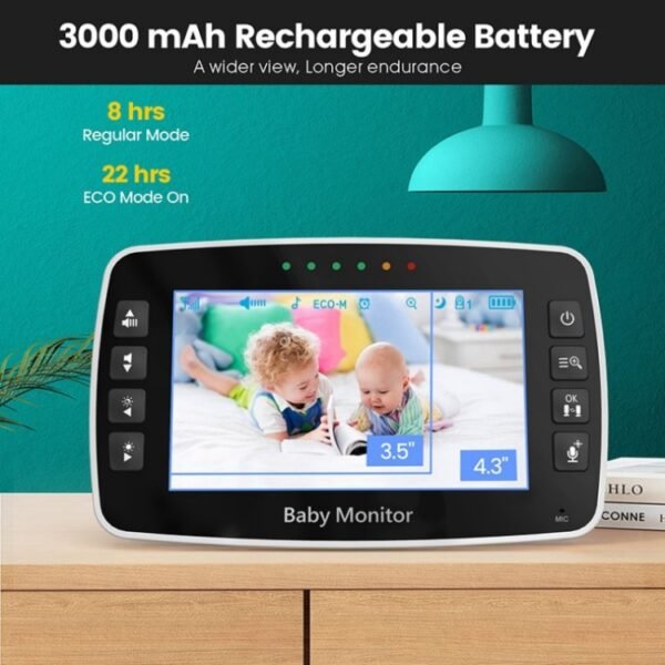 SM43A 4.3inch Color Display Night Vision Smart Zoom Baby Monitor Ca... - Image 5