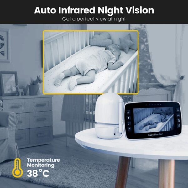 SM43A 4.3inch Color Display Night Vision Smart Zoom Baby Monitor Ca... - Image 6