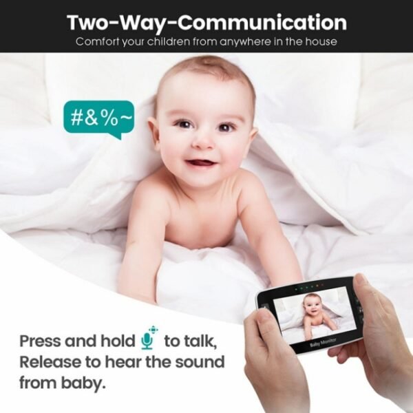 SM43A 4.3inch Color Display Night Vision Smart Zoom Baby Monitor Ca... - Image 7