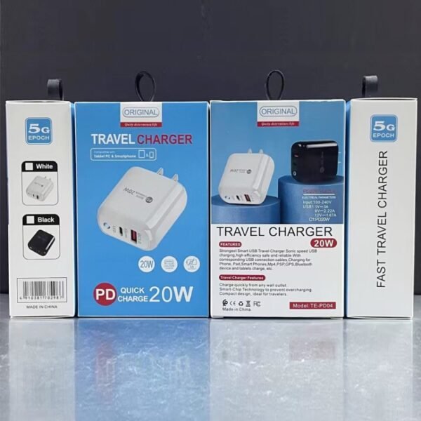 PD04 Type-C + USB Mobile Phone Charger with USB to 8 Pin Cable, US ... - Image 6