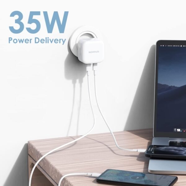 NORTHJO NOGAN3502 GaN PD PPS 35W Dual USB-C / Type-CWall Fast Charg... - Image 4