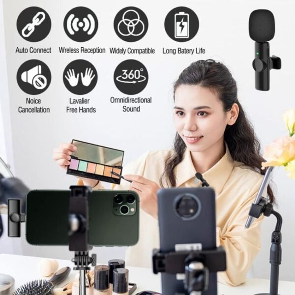 Wireless Lavalier Lapel Microphone for Android Phone & Computer wit... - Image 4