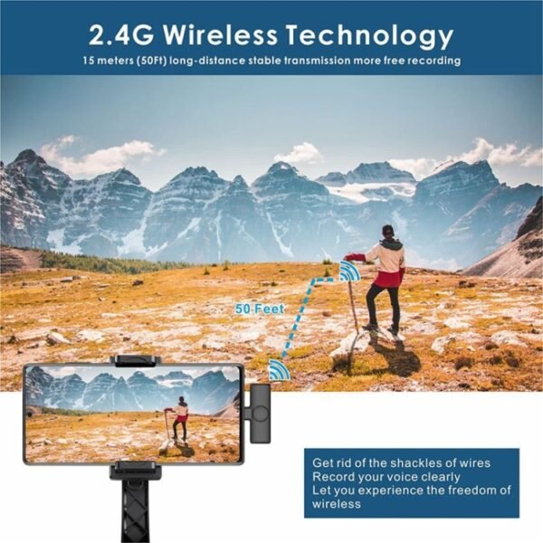 Wireless Lavalier Lapel Microphone for Android Phone & Computer wit... - Image 9