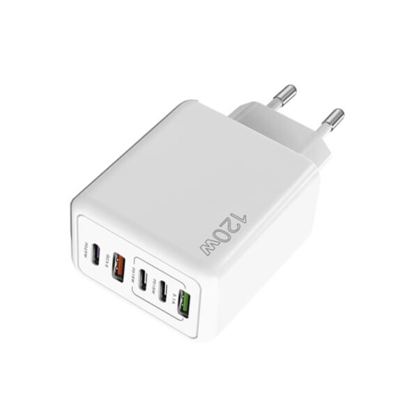 120W 3 PD Type-C Dual USB Multi Port Charger for Mobile Phones, EU ...