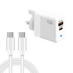 PD41 GaN PD 45W + USB Charger with Type-C to Type-C Data Cable, UK ...