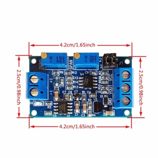 Current to Voltage Module 0 / 4-20mA to 0-3.3V5V10V Voltage Transmitter Signal Conversion Conditioning Adapter - Image 5