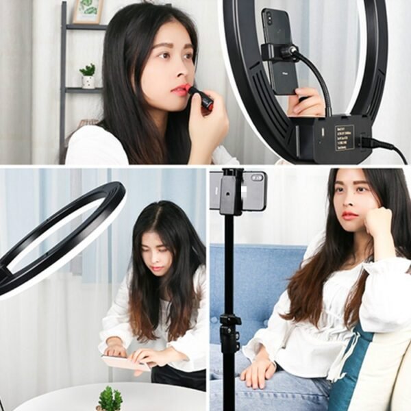 Dimmable Color Temperature LED Ring Fill Light Live Broadcast Set... - Image 8
