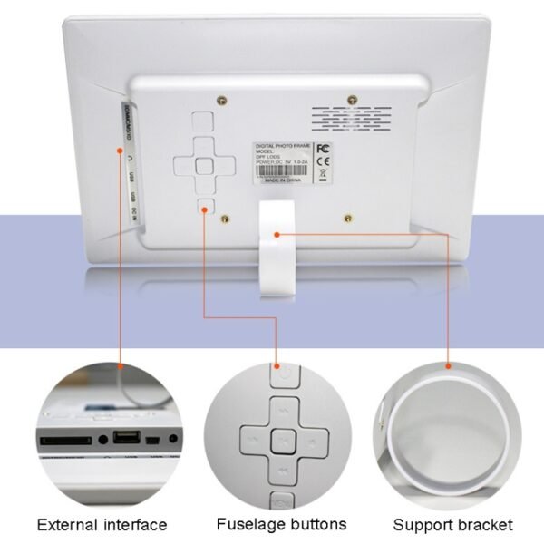DPF-106 10.1 inch Digital Photo Frame LED Video Advertising Machine, US Plug, EU Plug, UK Plug, AU Plug - Image 6
