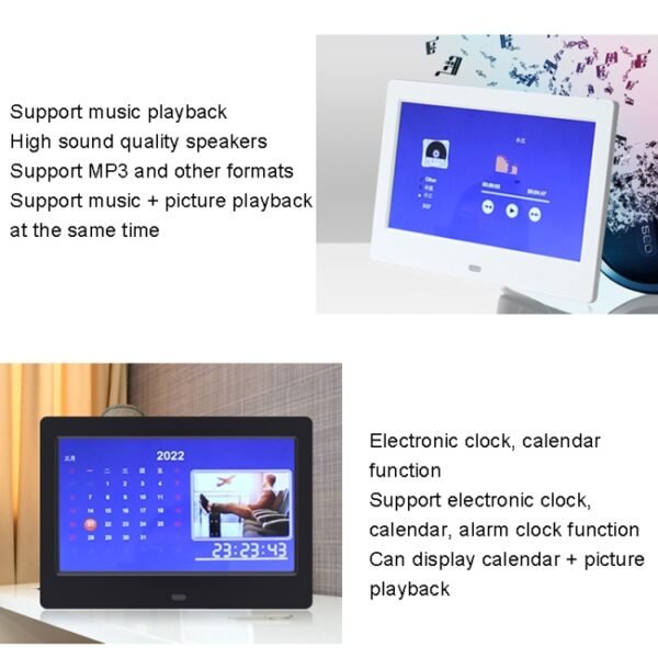 DPF-706 7 inch Digital Photo Frame LED Wall Mounted Advertising Machine, US Plug, EU Plug, UK Plug, AU Plug - Image 7