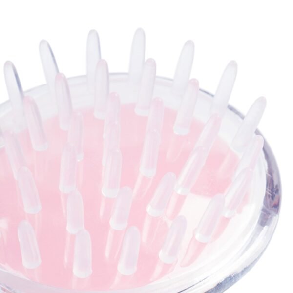Household Head Hand-held Silicone PVC Massage Brush, Green, Red, Blue - Image 7