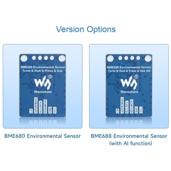 Environmental Sensor Supports Temperature / Humidity / Barometric Pressure / Gas Detection, BME680, BME688 - Image 3