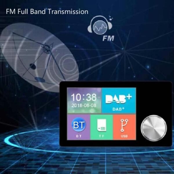 2.8 inch Car DAB+Digital Broadcasting Colorful Screen Receiver FM Forwarding AUX Output - Image 9