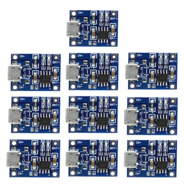 5 PCS TP4056 Charging Board Module Micro USB Interface Microphone USB for 1A Lithium Battery - Image 2