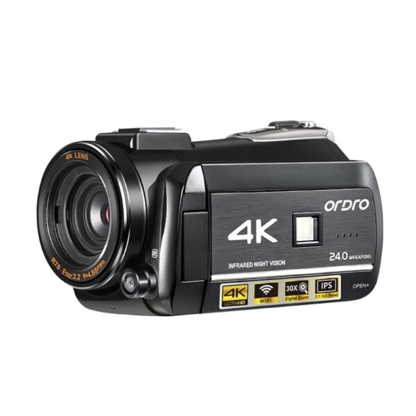 ORDRO AC3 3.1 inch IPS Screen 4K Full HD 13MP Night Vision WiFi Live Camcorder DV Digital Camera, Standard, Standard + Microphone, Standard+ Microphone +Fill Light