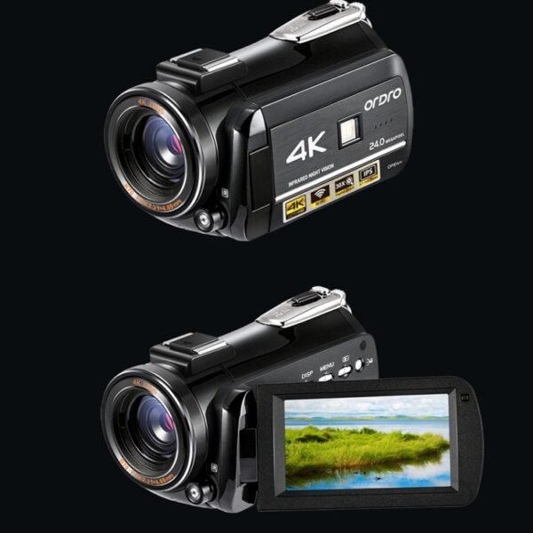 ORDRO AC3 3.1 inch IPS Screen 4K Full HD 13MP Night Vision WiFi Live Camcorder DV Digital Camera, Standard, Standard + Microphone, Standard+ Microphone +Fill Light - Image 2