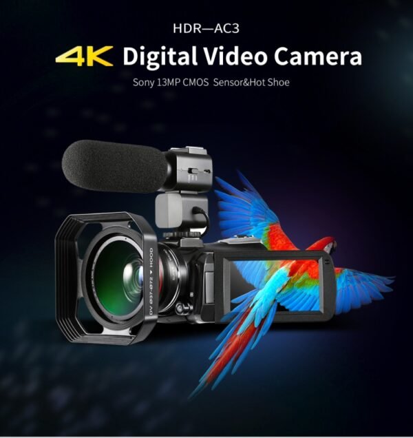 ORDRO AC3 3.1 inch IPS Screen 4K Full HD 13MP Night Vision WiFi Live Camcorder DV Digital Camera, Standard, Standard + Microphone, Standard+ Microphone +Fill Light - Image 8