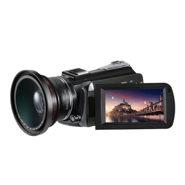ORDRO AC5 4K HD Night Vision WiFi 12X Optical Zoom Digital Video DV Camera Camcorder, Standard, Standard + Microphone, Standard + Microphone + Handheld Stand, Standard+  Microphone + Fill Light - Image 3