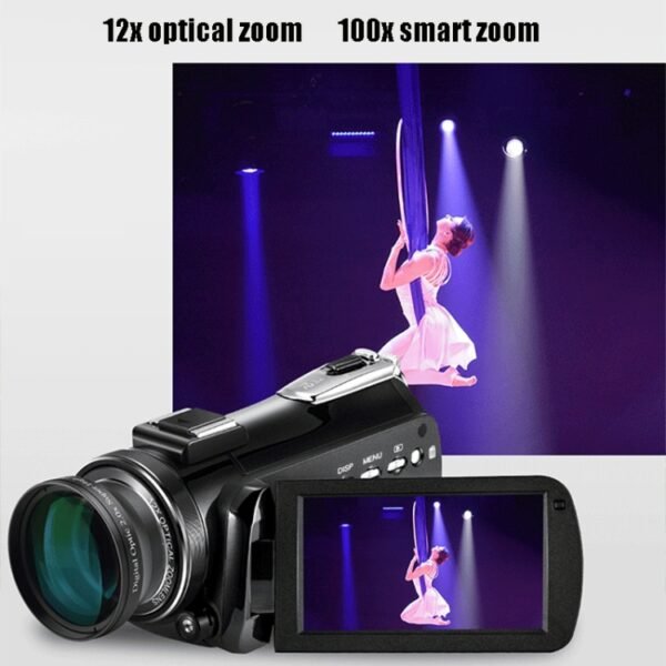 ORDRO AC5 4K HD Night Vision WiFi 12X Optical Zoom Digital Video DV Camera Camcorder, Standard, Standard + Microphone, Standard + Microphone + Handheld Stand, Standard+  Microphone + Fill Light - Image 10