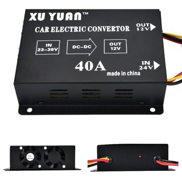 XUYUAN 480W Step-Down Converter 24V to 12V 40A Automotive DC Power Buck Converter - Image 2