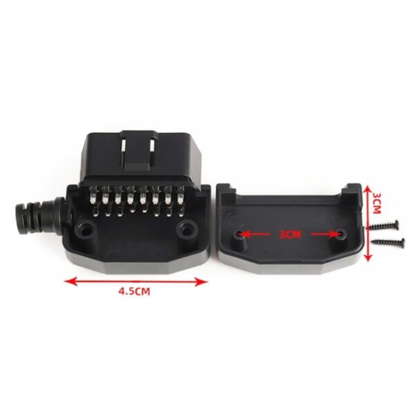 5 PCS 16PIN Car Male Connector OBD2 Connector Plug + Shell + Line Card + Screw OBD Plug J1962M - Image 5