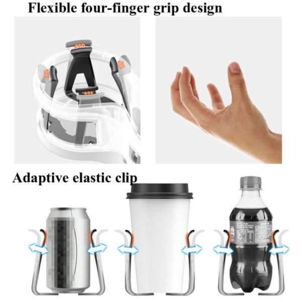 SHUNWEI SD-1038 Car Dual-Hole Water Cup Holder Cola Vacuum Flask Holder One For Two Beverage Holders - Image 4
