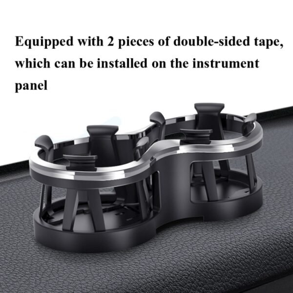 SHUNWEI SD-1038 Car Dual-Hole Water Cup Holder Cola Vacuum Flask Holder One For Two Beverage Holders - Image 6