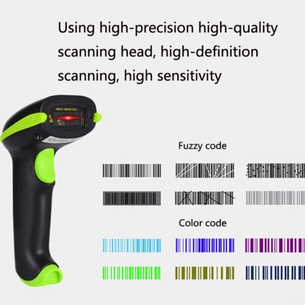 Laser Wireless Scanner Bluetooth Scanner Supermarket Express Scanne... - Image 3