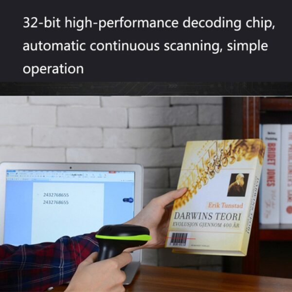 Laser Wireless Scanner Bluetooth Scanner Supermarket Express Scanne... - Image 6
