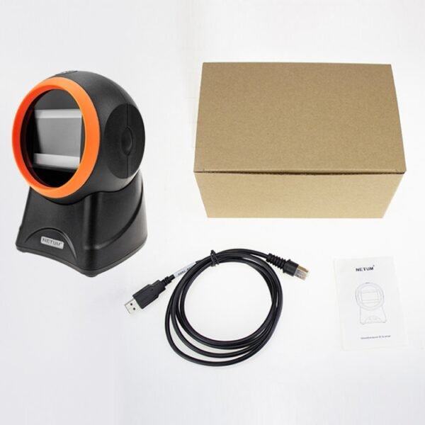 NETUM 2055 Supermarket Cashier Barcode QR Code Scanner Desktop Vert... - Image 7