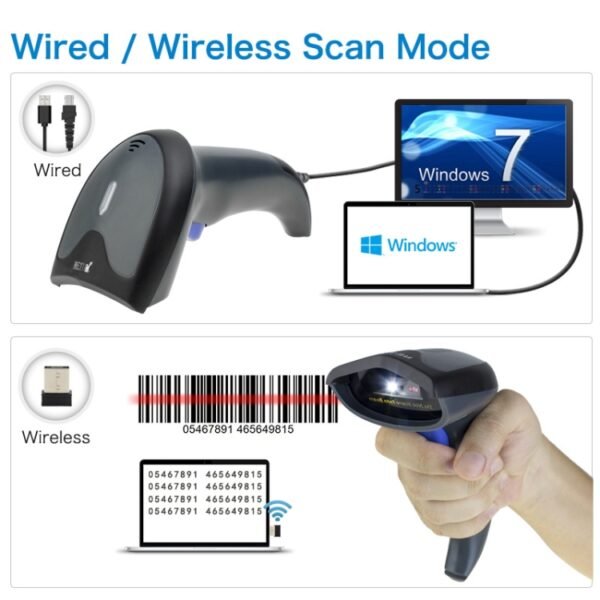 NETUM High-Precision Barcode QR Code Scanner, Model: Wireless, Wire... - Image 4