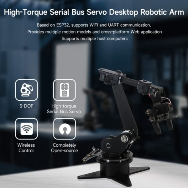 Waveshare High-Torque Serial Bus Servo, Desktop Robotic Arm Kit, Ba... - Image 2