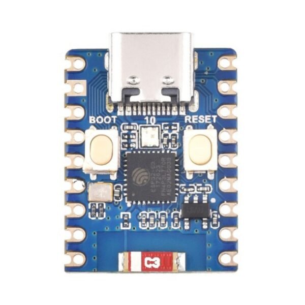 Waveshare 2.4GHz ESP32-C3 Mini Development Board, Based ESP32-C3FN4 Single-core Processor, without Header, with Header - Image 9