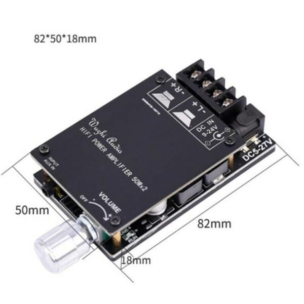 ZK-502C HIFI Wireless Bluetooth 5.0 TPA3116 Digital Power Audio Amp... - Image 3