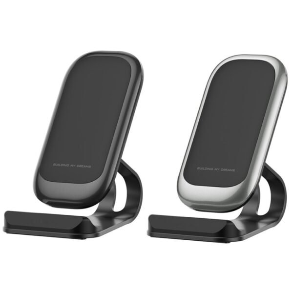 Z01 15W Multifunctional Desktop Wireless Charger with Stand Function, Spec:, MCU (Black), MCU (Silver) - Image 2