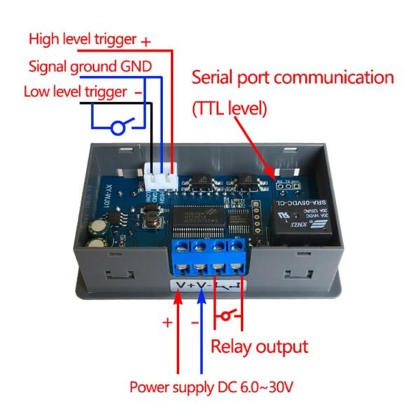 12/24V Relay Module Cycle Trigger Delay Power-Off Delay Timing Circuit Switch, Delay Circuit Switch - Image 6