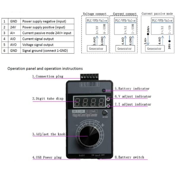 4-20mA 0-10V  Signal Generator Adjustable Voltage Current - Image 7