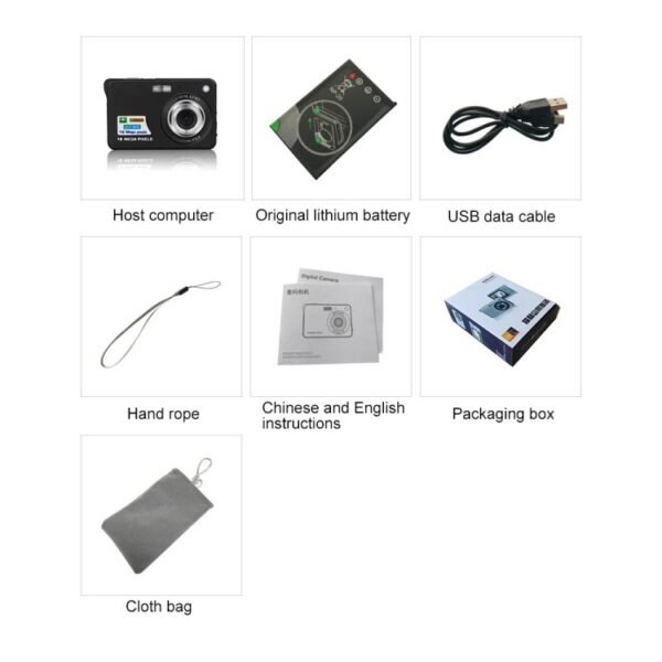 48 Million Pixel CCD HD Digital Camera Retro Self-Portrait Video Camera - Image 3