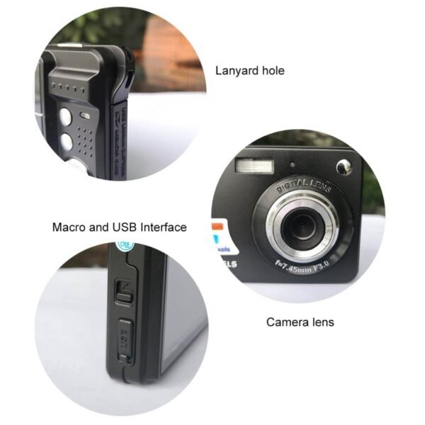 48 Million Pixel CCD HD Digital Camera Retro Self-Portrait Video Camera - Image 6