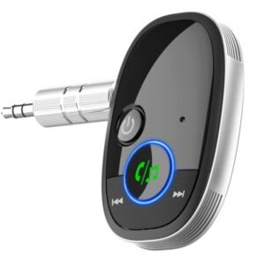 Car Bluetooth Receiver Music Player Wireless Audio Converter, Black