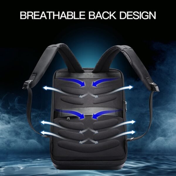 Bopai 61-93318A Hard Shell Waterproof and Expandable Backpack with ...
