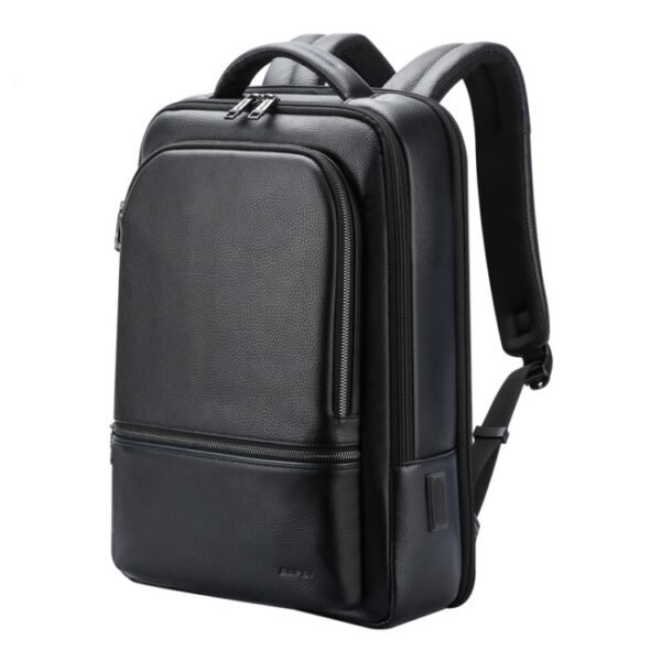 Bopai 61-70111 Cowhide Multi-compartment Waterproof Anti-theft Back...