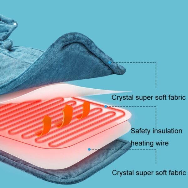 Electric Heated Thermal Shawl On The Back And The Neck... - Image 4