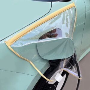 Electric Vehicle Charging Port Magnetic Transparent Rain Cover, Rain Cover Yellow, Rain Cover Blue, Rain Cover Pink, Rain Cover White, Rain Cover Black, Rain Cover Transparent Green