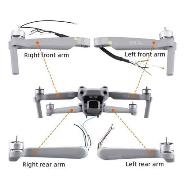 Front And Rear Machine Arm Shell Repair Accessories, for Mavic Air 2S Left Front Arm, for Mavic Air 2S Right Front Arm, for Mavic Air 2S Left Rear Arm, for Mavic Air 2S Right Rear Arm - Image 5