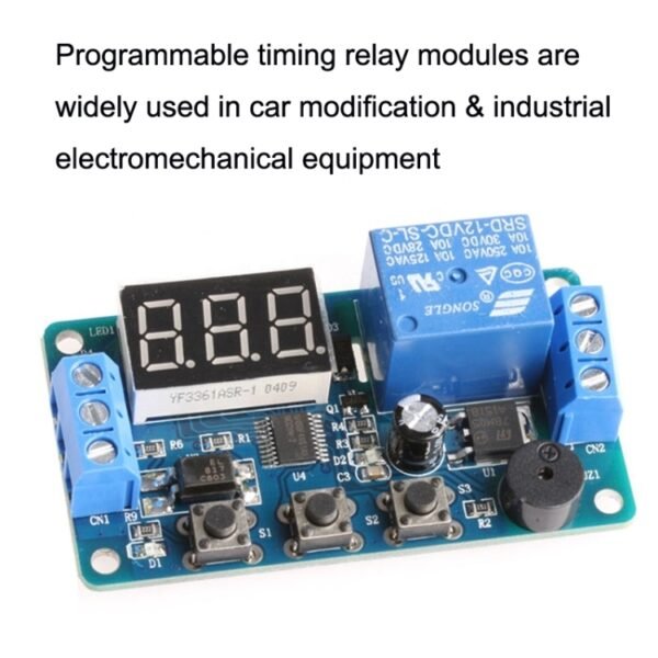 DK-C-01 Anti-Reverse Circuit Delay Relay Module DC12V Timing Delay Controller Module - Image 3